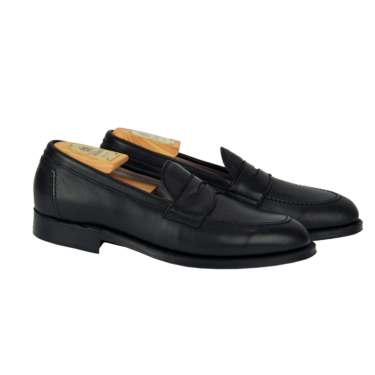Alden Penny Loafer in Black Soft Calf with Flex Welt Leather Sole