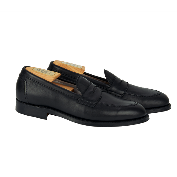Alden Penny Loafer in Black Soft Calf with Flex Welt Leather Sole