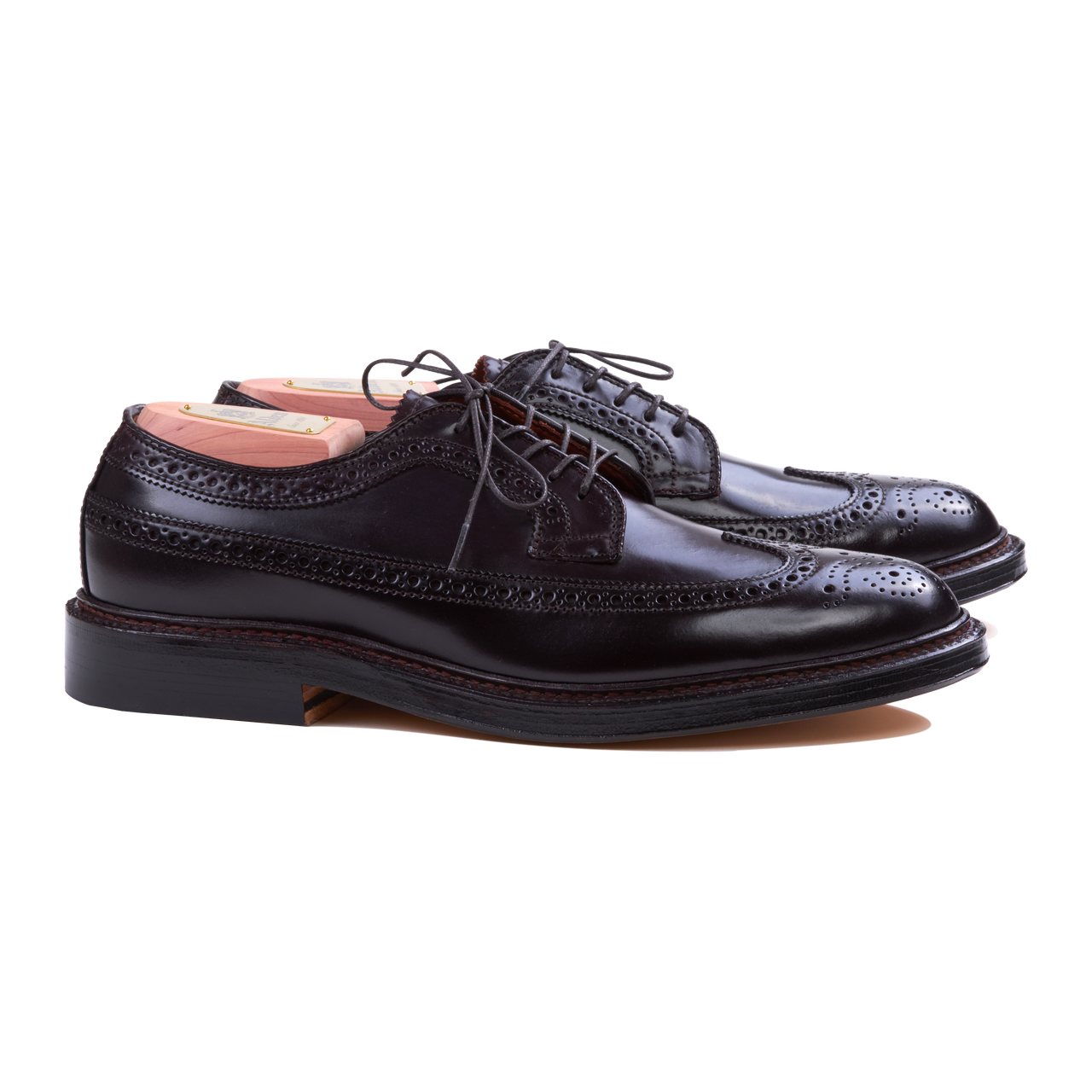 Alden Longwing Blucher in Colour #8 Cordovan with Double Oak Leather Sole