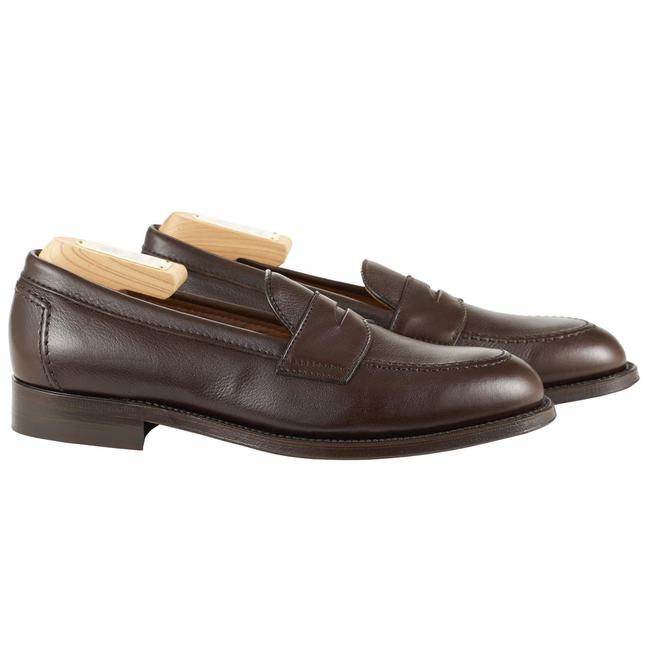 Alden Penny Loafer in Dark Brown Soft Calf with Flex Welt Leather Sole