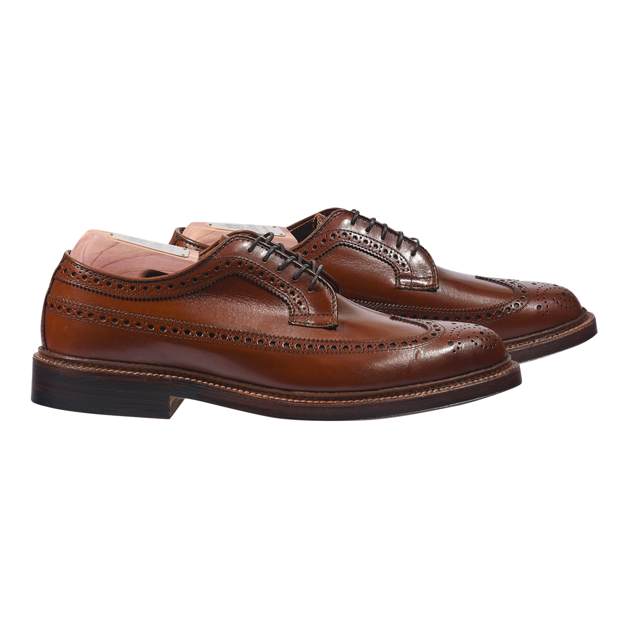 Alden Longwing Blucher in Burnished Tan Calfskin with Double Oiled Leather Sole