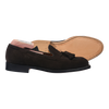 Alden Tassel Loafer in Mocha Kid Suede with Single Oak Leather Sole