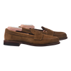 Alden Unlined Handsewn Penny Loafer in Snuff Suede with Flex Welt Leather Sole