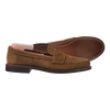 Alden Unlined Handsewn Penny Loafer in Snuff Suede with Flex Welt Leather Sole