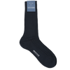 Bresciani Calf Length Cotton Socks in Solid Colours