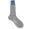 Bresciani Calf Length Cotton Socks in Solid Colours