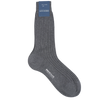 Bresciani Calf Length Cotton Socks in Solid Colours