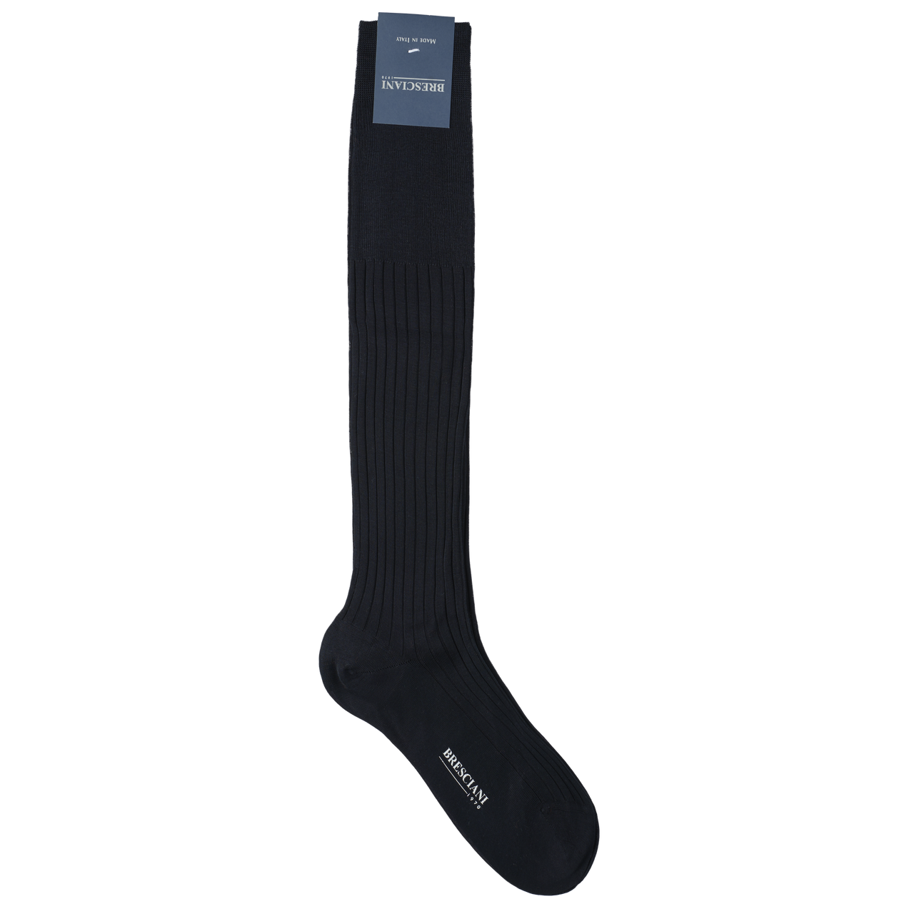 Bresciani Knee Length Wool Socks in Solid Colours
