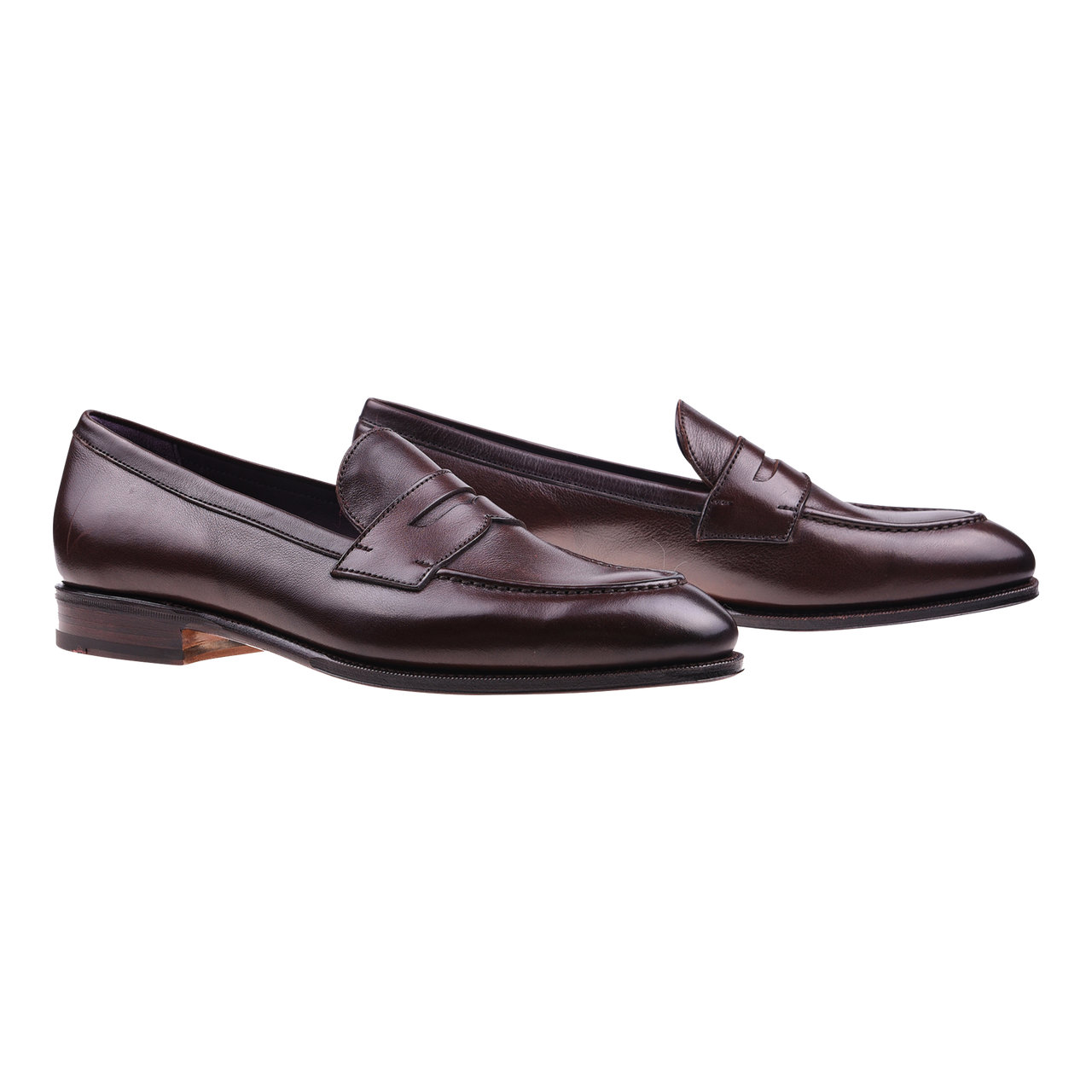 Carmina Penny Loafer in Dark Brown Rusticalf