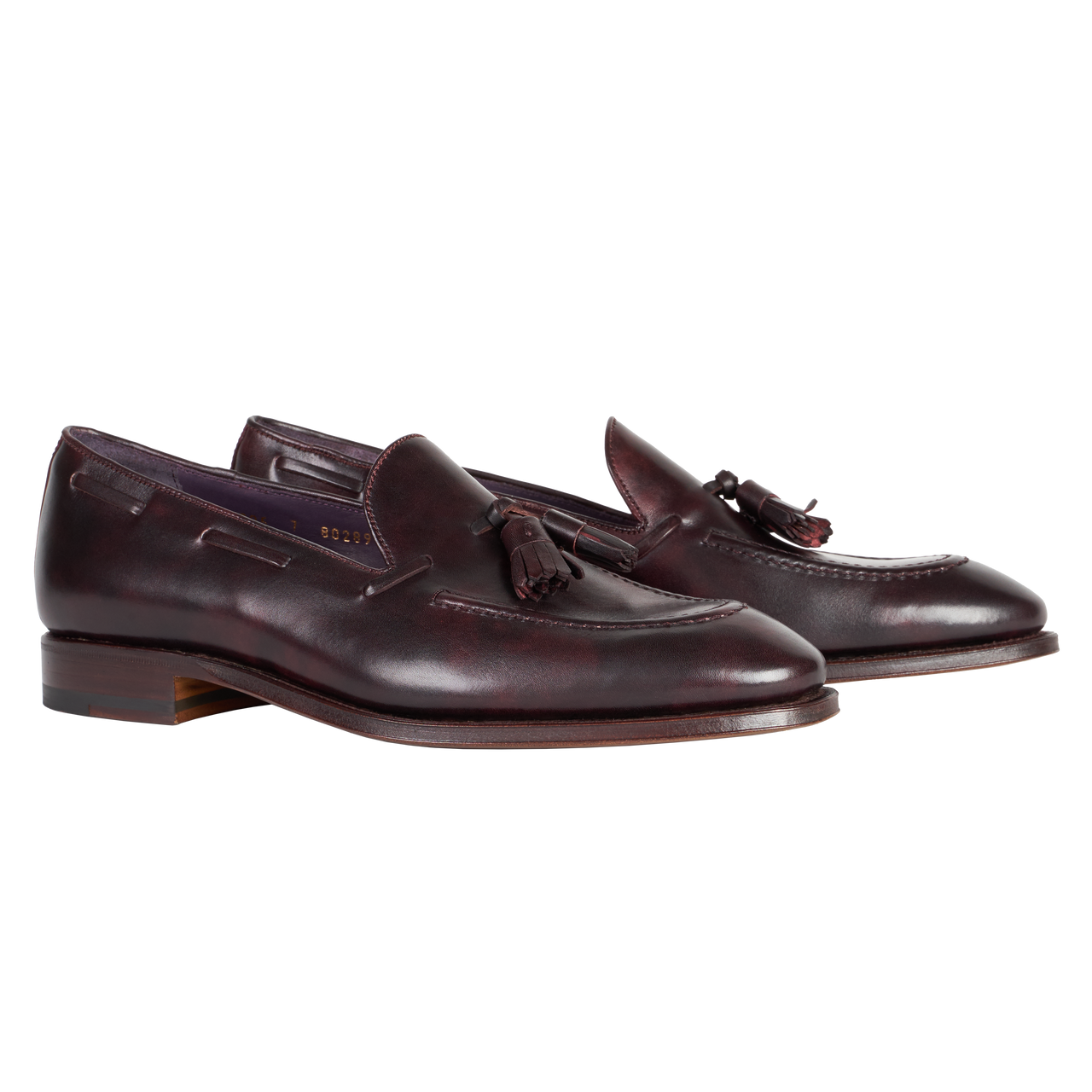 Carmina Tassel Loafer in Burgundy Museum Calf