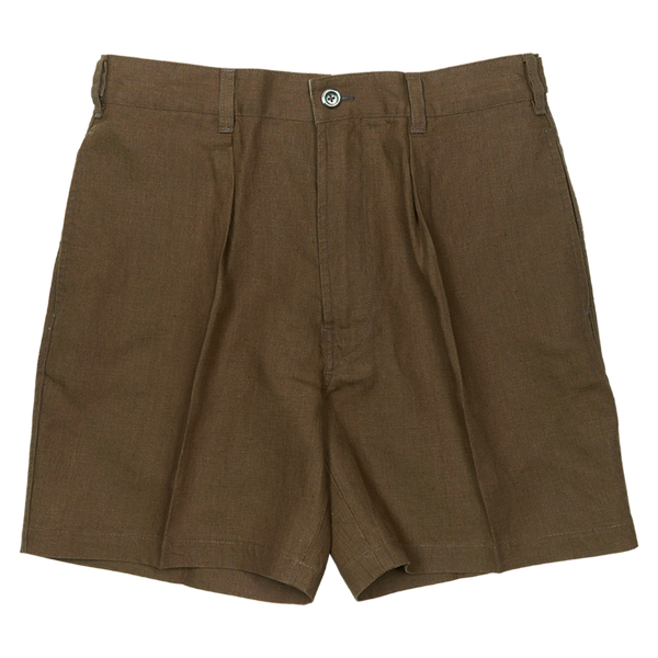 Drake's Chino Shorts in Tobacco Linen