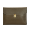 Frank Clegg Wrap Portfolio in Olive Belting Leather