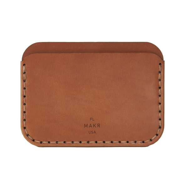 Makr Round Wallet in Cordovan Leather