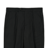 P. Johnson Trousers in Charcoal Wool Twill