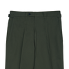P. Johnson Trousers in Dark Olive Cotton-Linen