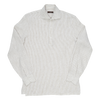 P. Johnson Popover in Beige and White Stripe Linen with Cutaway Collar