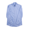P. Johnson Shirt in Blue Cotton Twill with Spread Collar