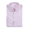 P. Johnson Shirt in Pale Pink Cotton Twill with Spread Collar