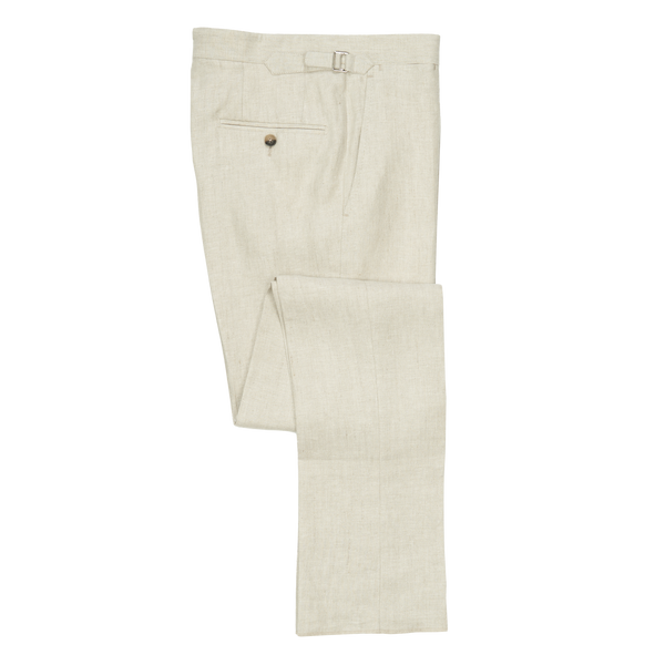 P. Johnson Trousers in Oatmeal Linen Twill