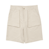 P. Johnson Walking Shorts in Cream Cotton-Linen